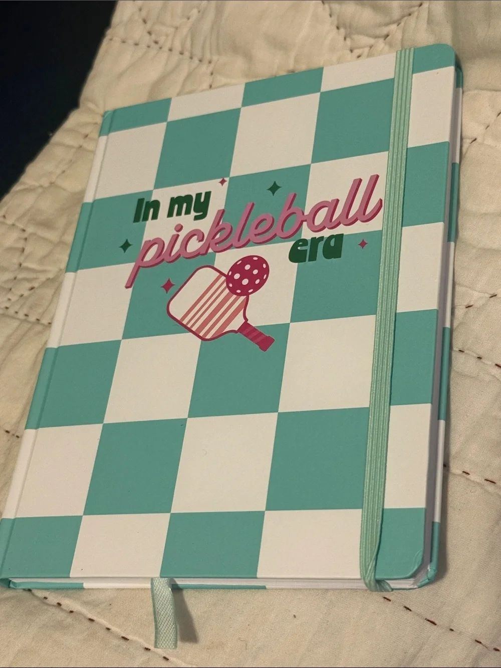 Pickleball Journal & To-Do Notepad Set - Teal and Pink